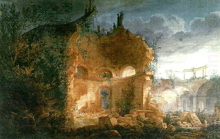 joseph michael gandy architectural ruins oil painting picture